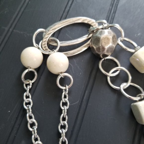 Made in Italy Ceramic Beaded Chain Necklace 34" -Some Slight Chipping - Picture 5 of 12